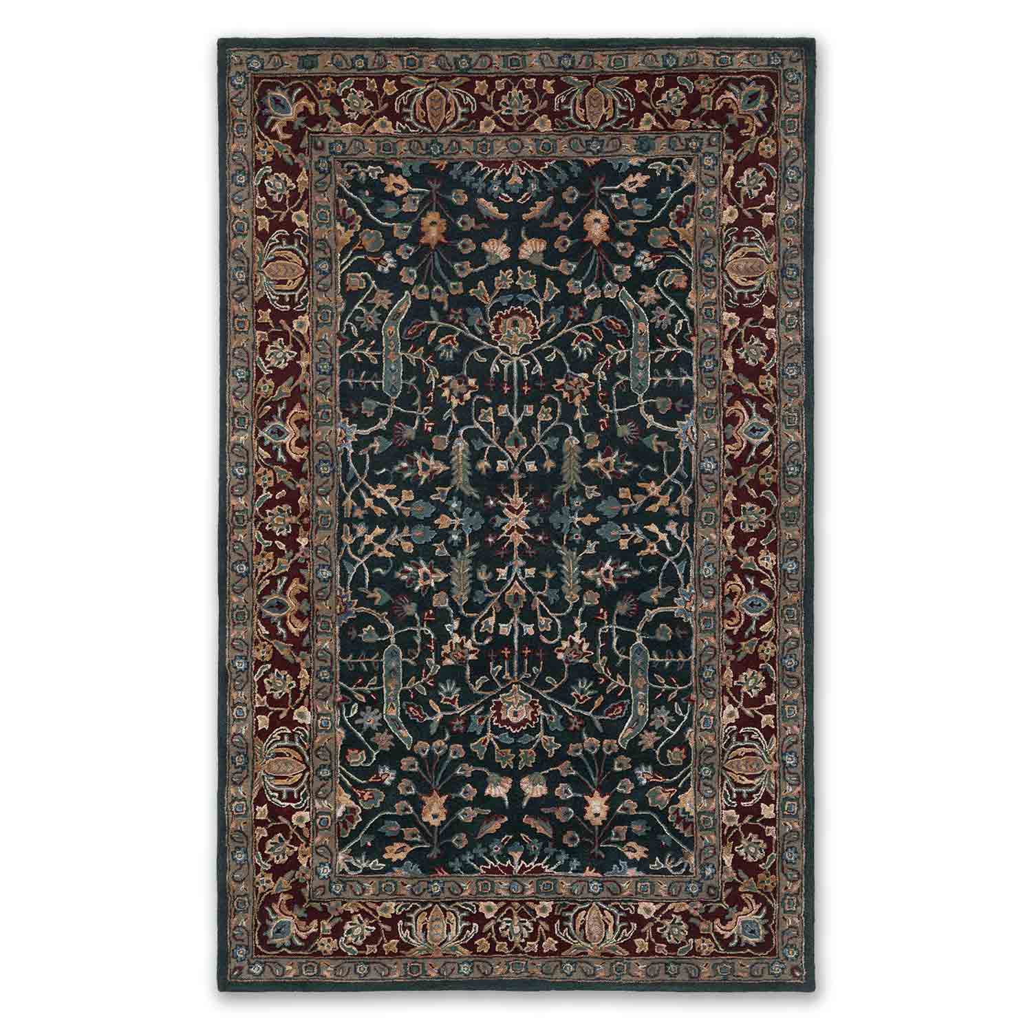 Mahim Hand Tufted Woollen And Viscose Rug