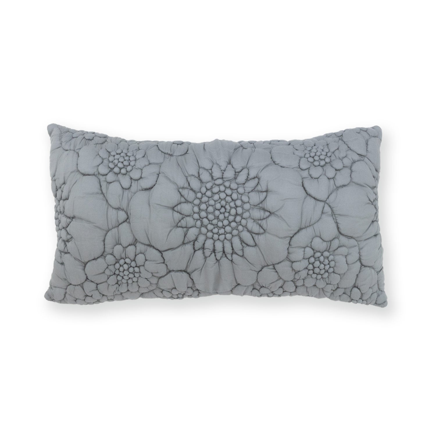 Cotton handquilted shibori textured Tressa Lumbar Cushion Cover