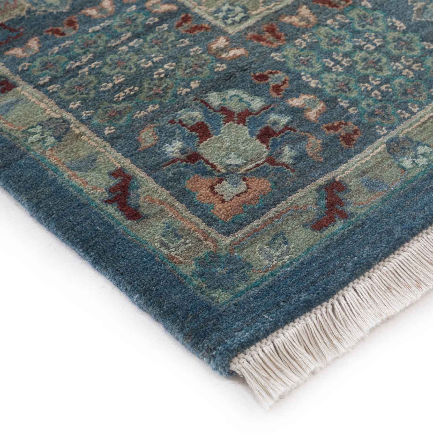 Darbari Hand Knotted Woollen And Silk Rug