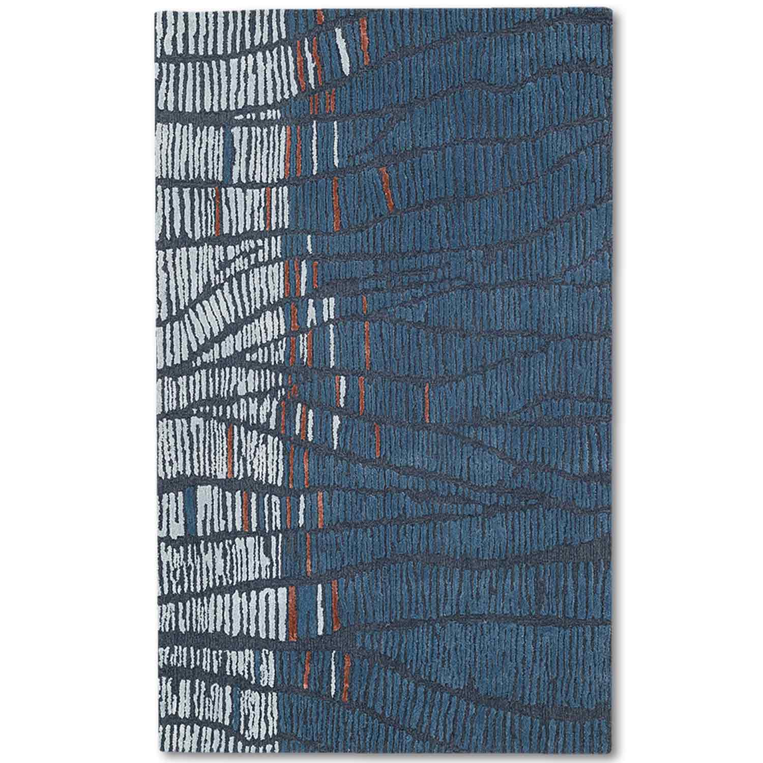 Moswen Hand Tufted Woollen And Viscose Rug