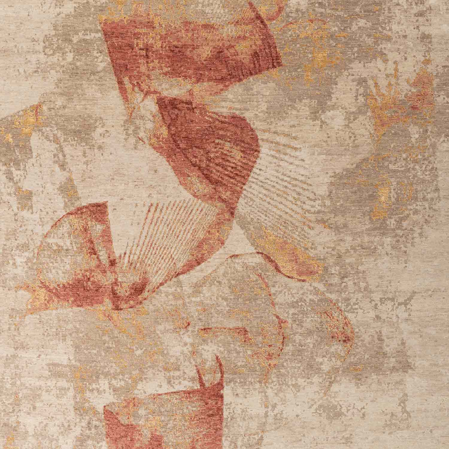 Oleada Hand Knotted Woollen And Silk Rug