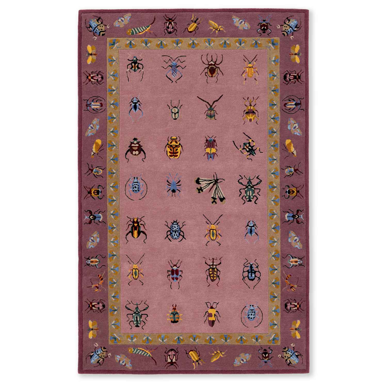 Vitrine Rosa Hand Tufted Woollen And Viscose Rug By Varun Rana