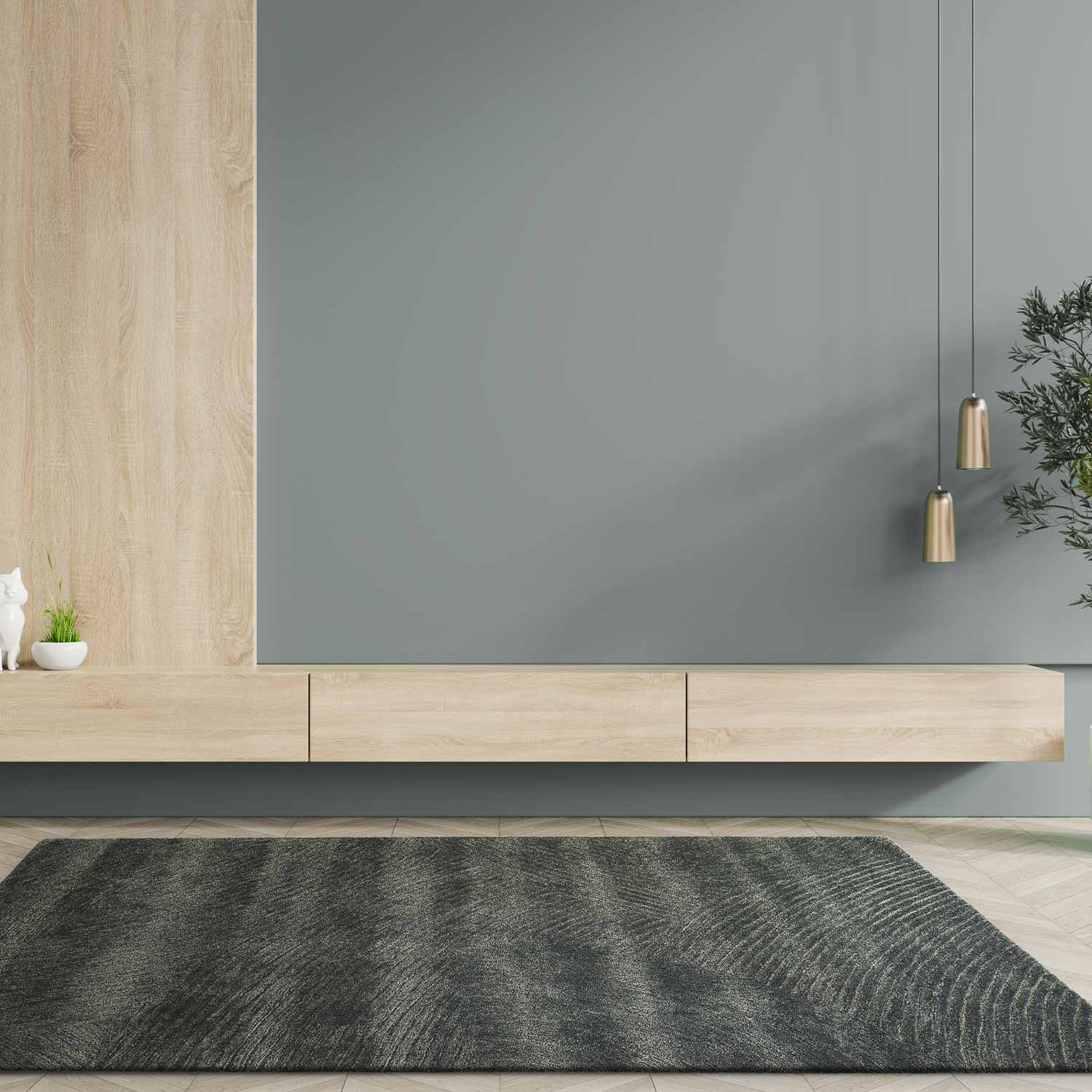 Akhenaten Hand Tufted Woollen And Viscose Rug