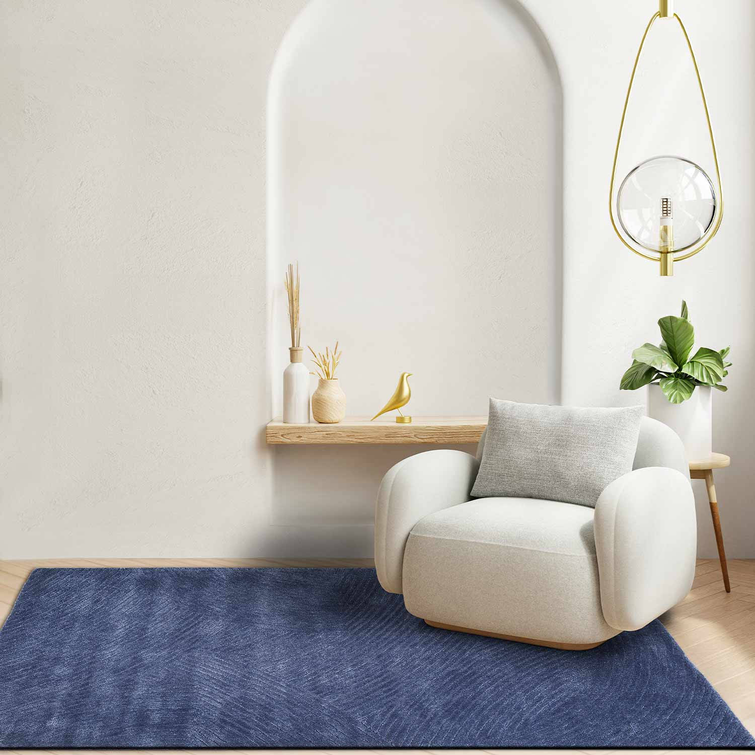 Kosey Hand Tufted Woollen And Viscose Rug