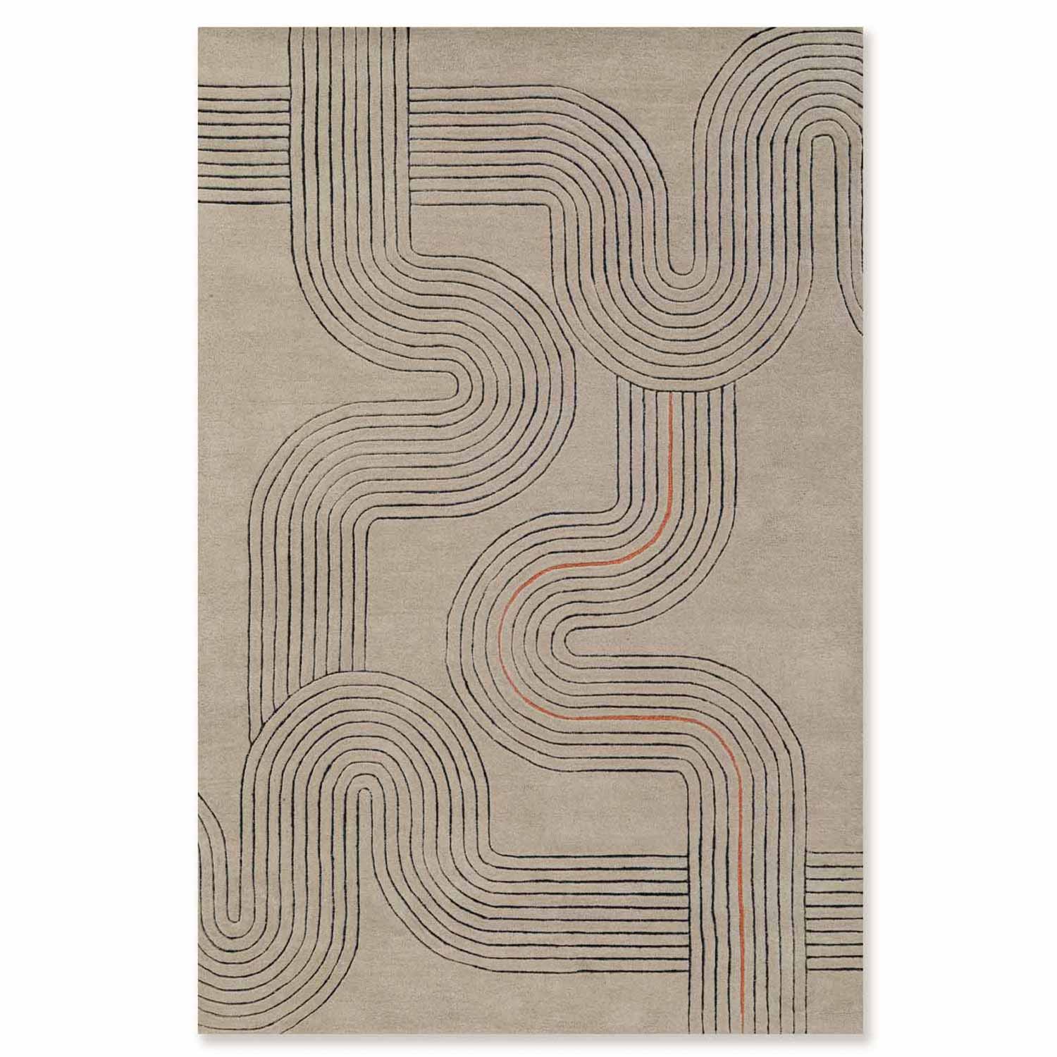 Dendera Hand Tufted Woollen And Viscose Rug