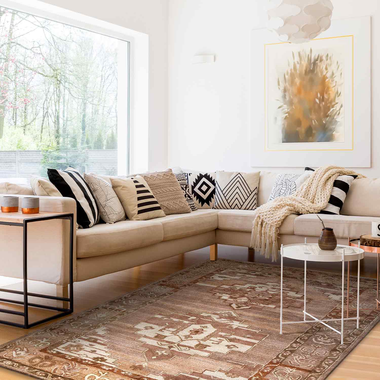 Medallion Hand Tufted Woollen Rug