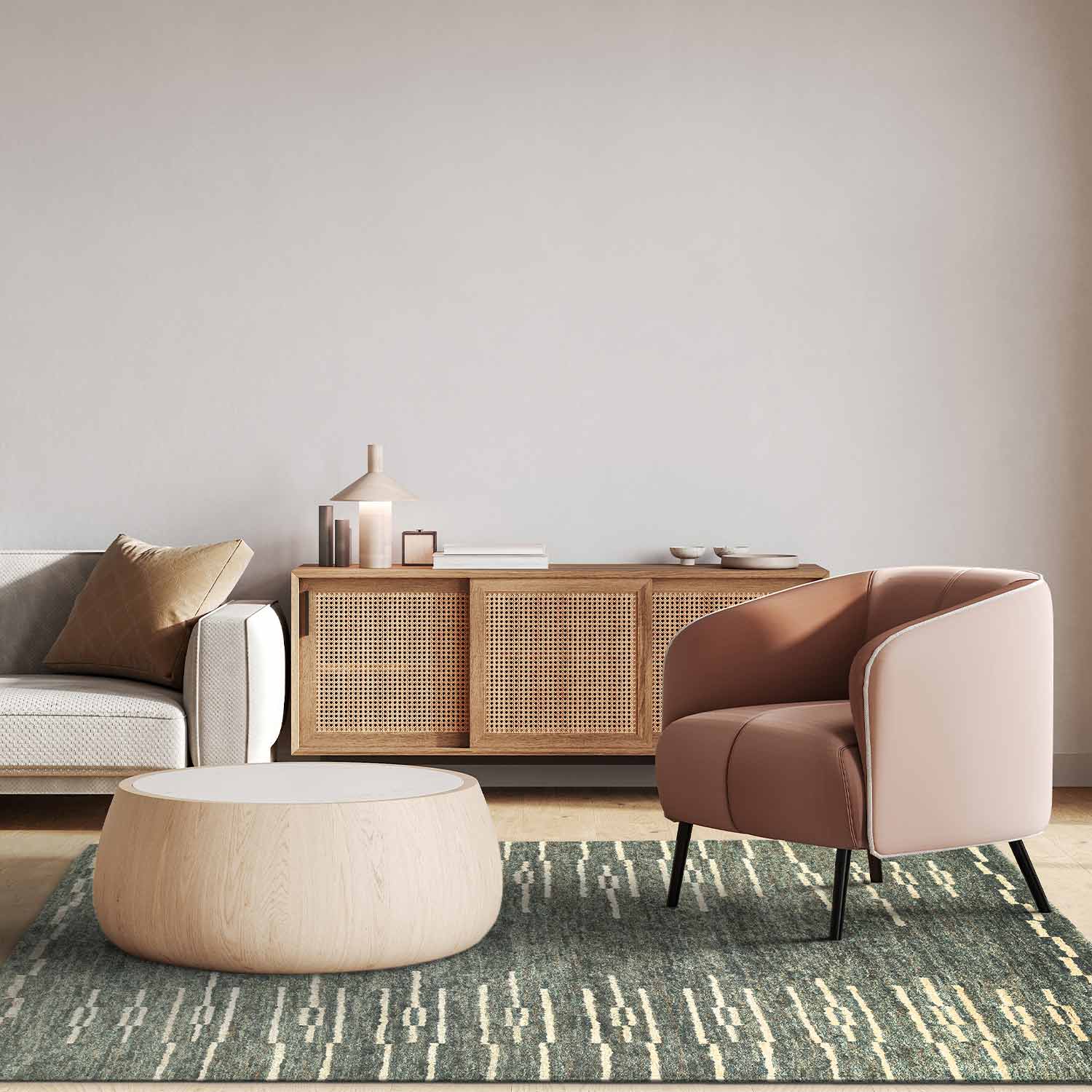 Moh Hand Knotted Jute Rug