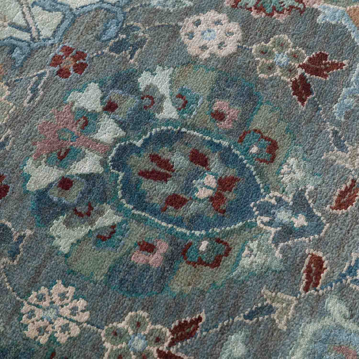 Darbari Hand Knotted Woollen And Silk Rug