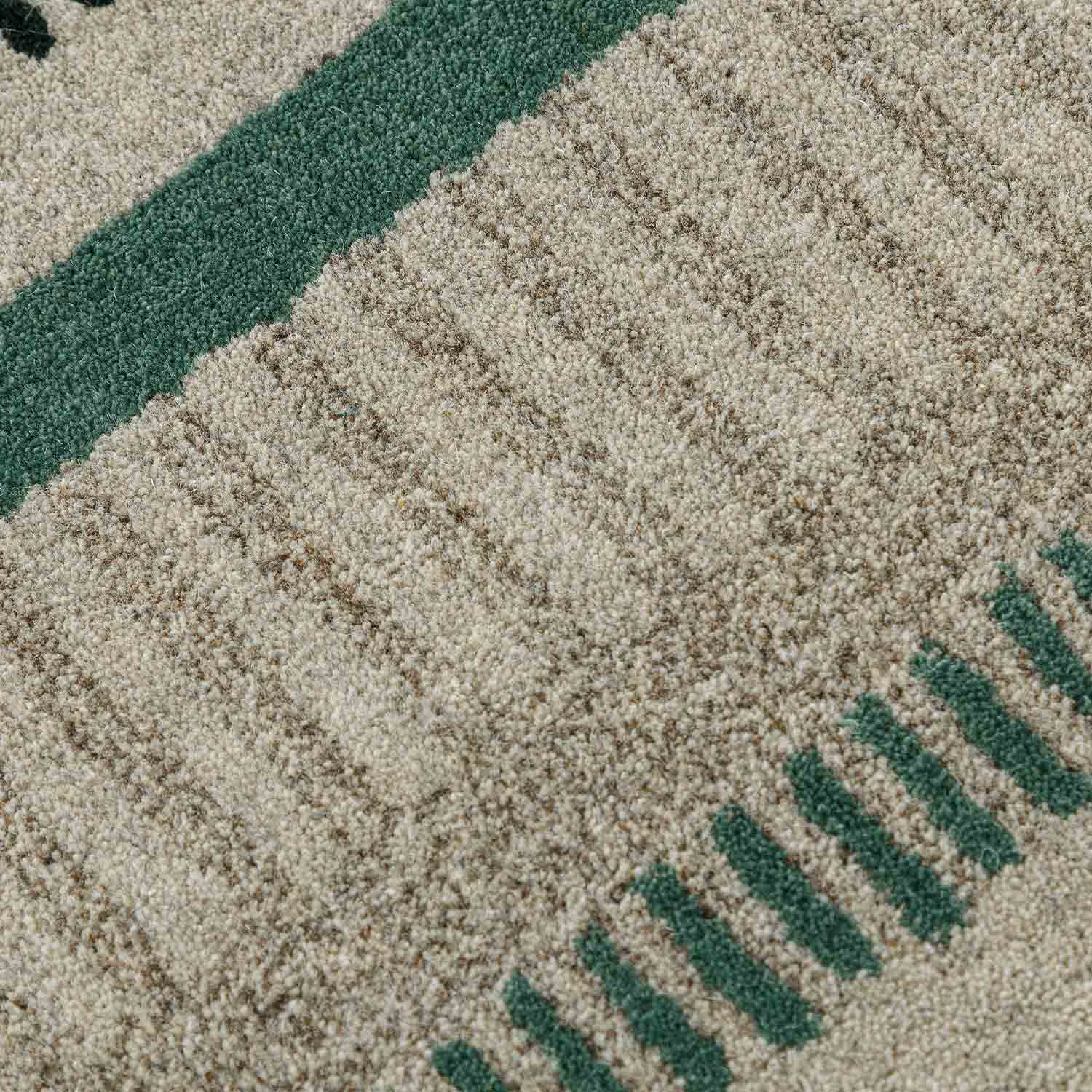 Linear Hand Tufted Woollen Rug