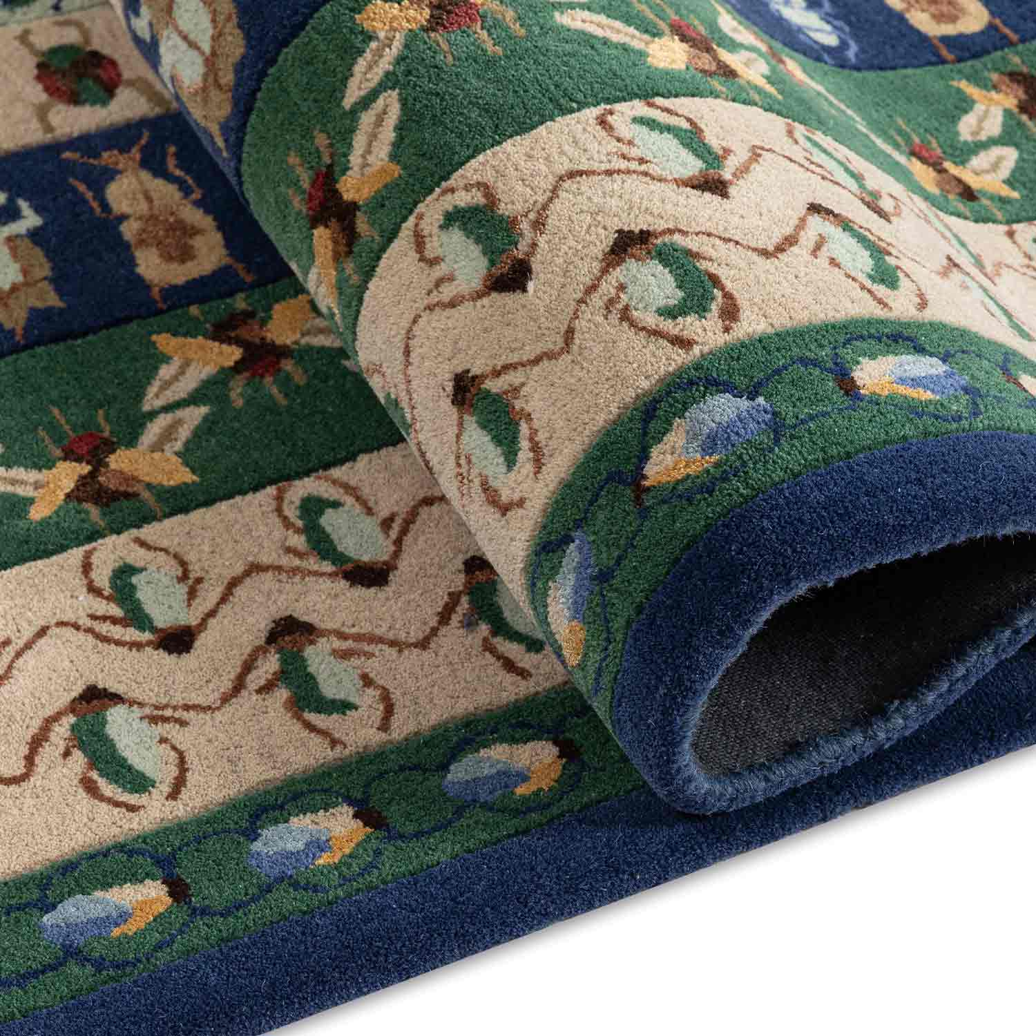 Lapiz Mosaic Hand Tufted Woollen And Viscose Rug By Varun Rana