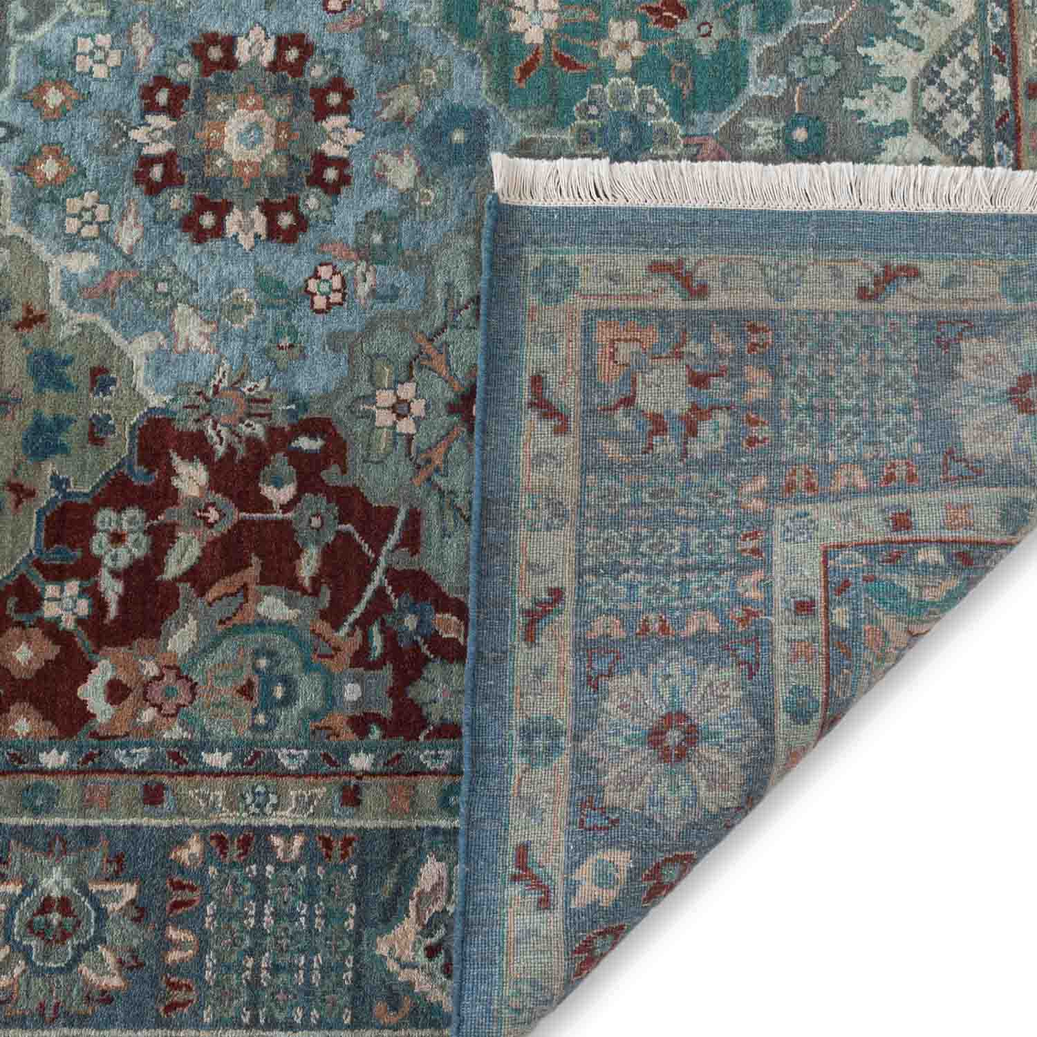 Darbari Hand Knotted Woollen And Silk Rug