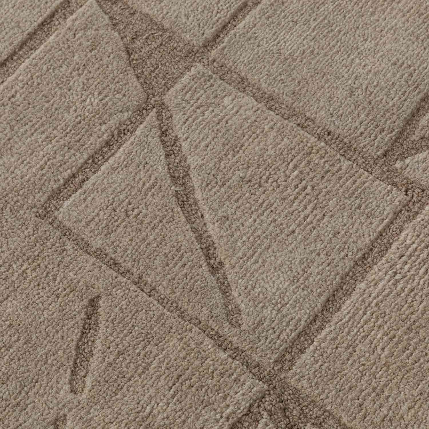 Gridlines Hand Tufted Woollen And Viscose Rug