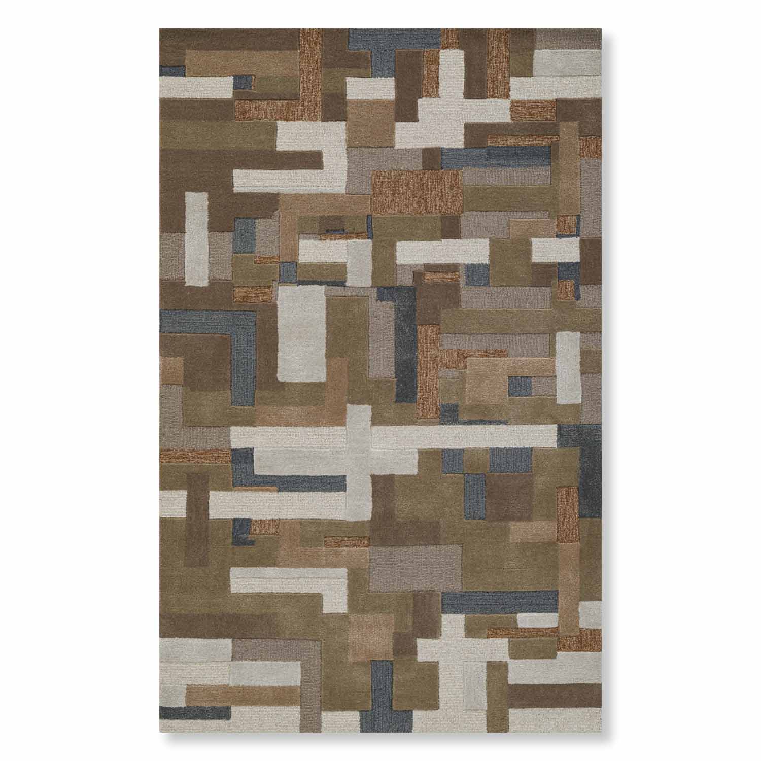 Heqet Hand Tufted Woollen And Viscose Rug