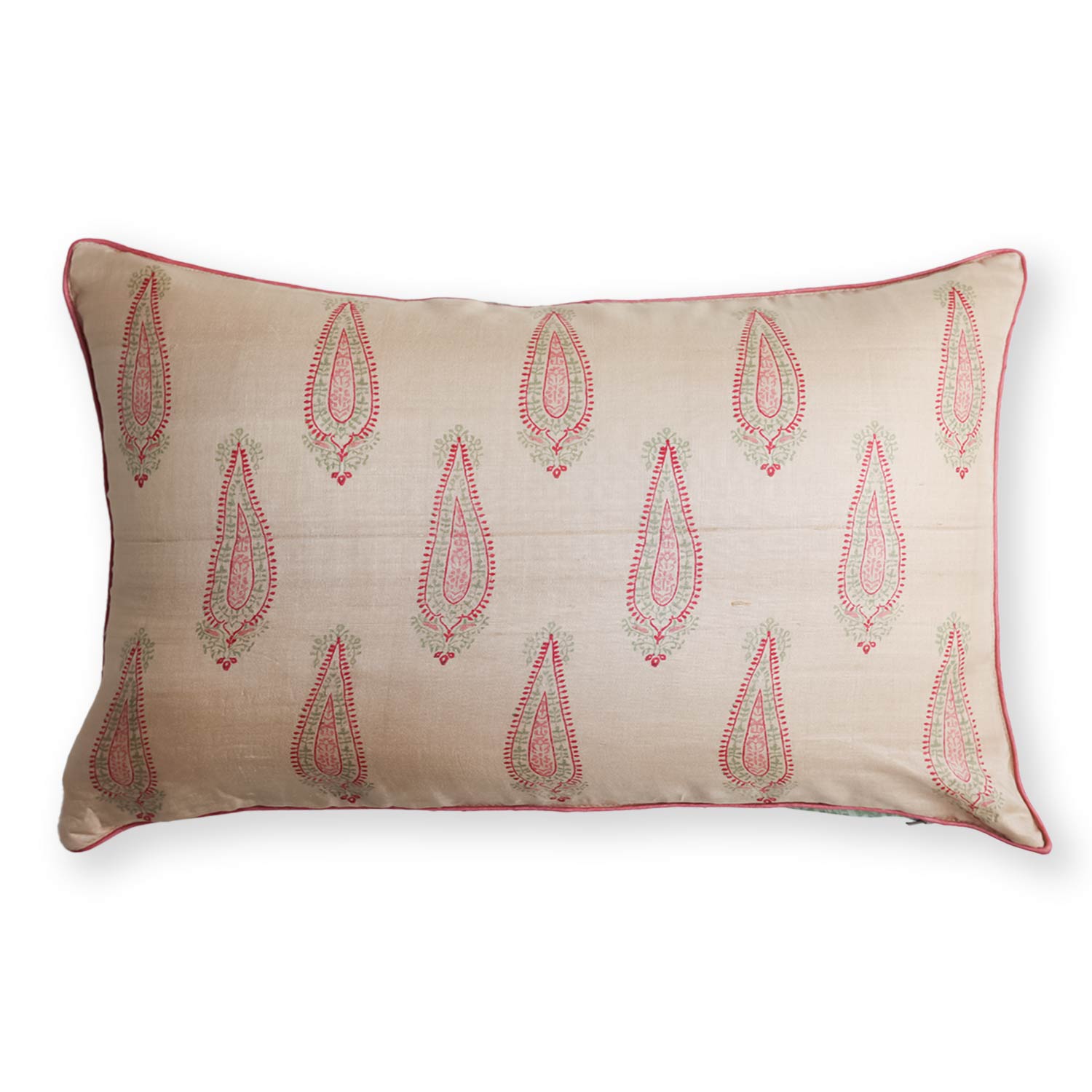 Jaipuri Silk block printed Cushion cover
