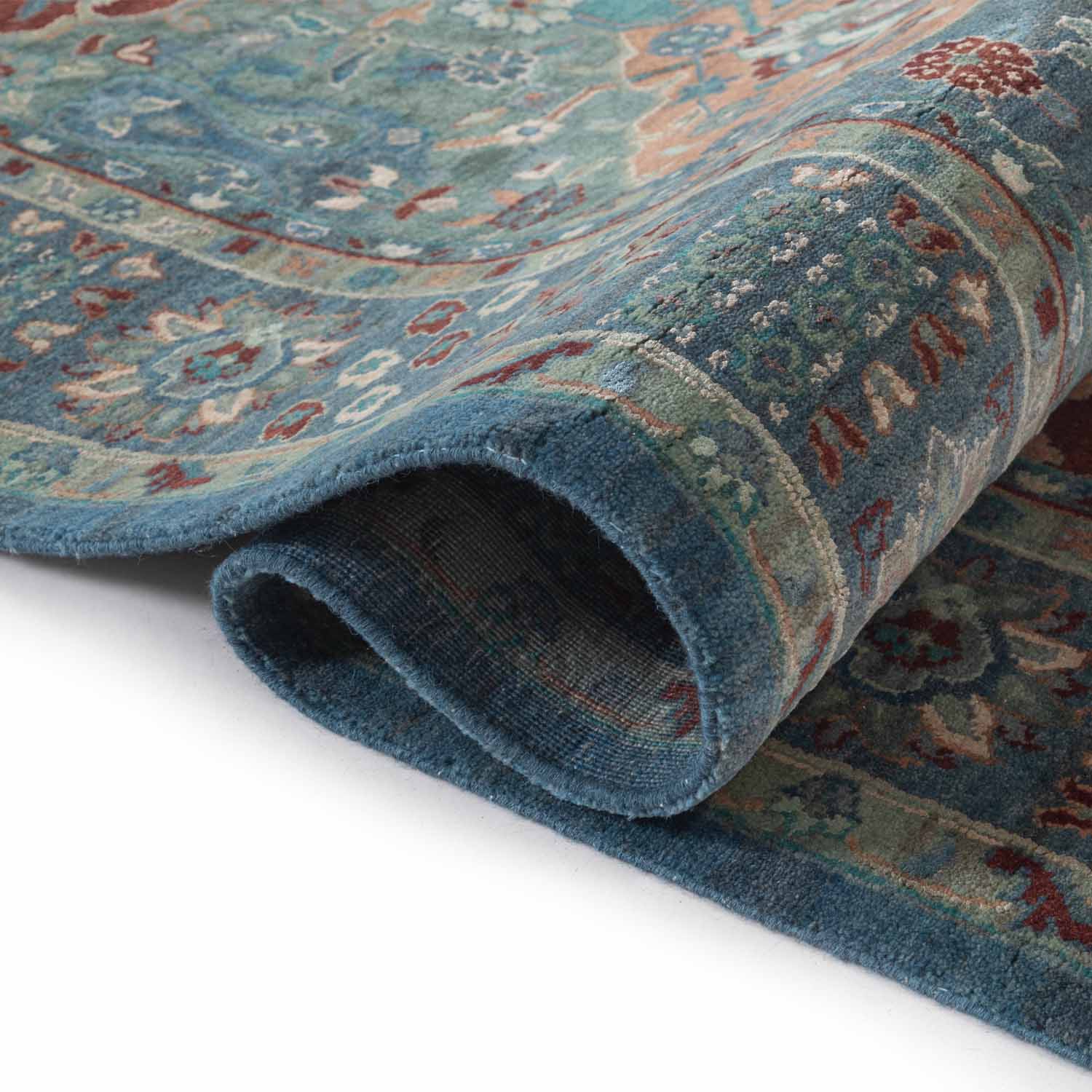 Darbari Hand Knotted Woollen And Silk Rug