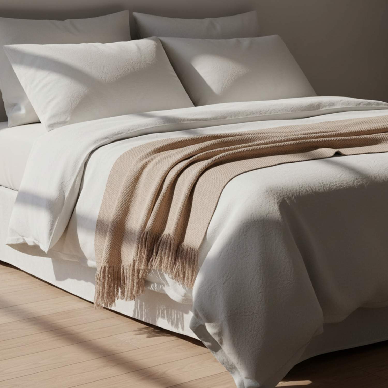 Bouclé Cotton Dobby Design Throw