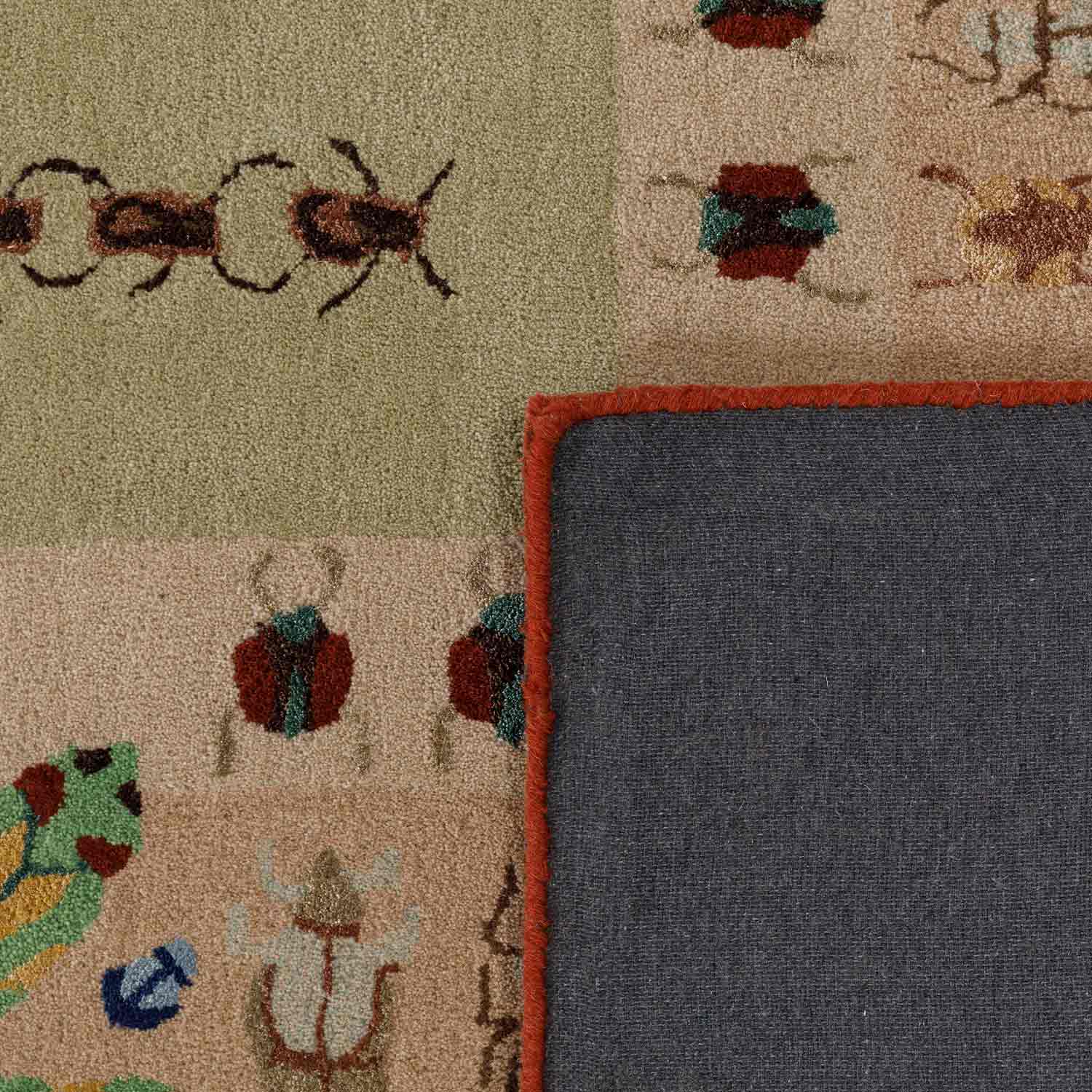 Rosette Mosaic Hand Tufted Woollen And Viscose Rug By Varun Rana