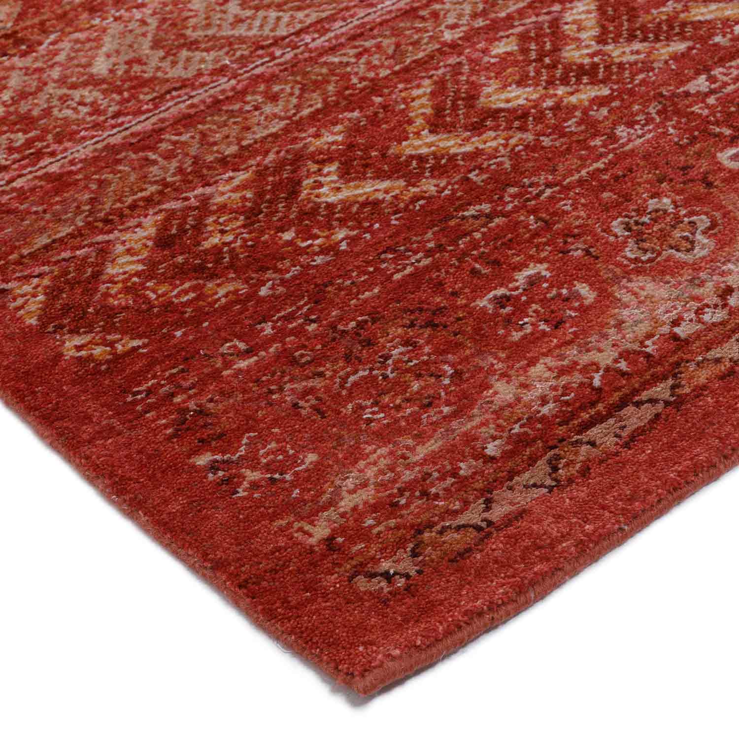 Sindoori Hand Knotted Woollen And Viscose Rug By Tarun Tahiliani