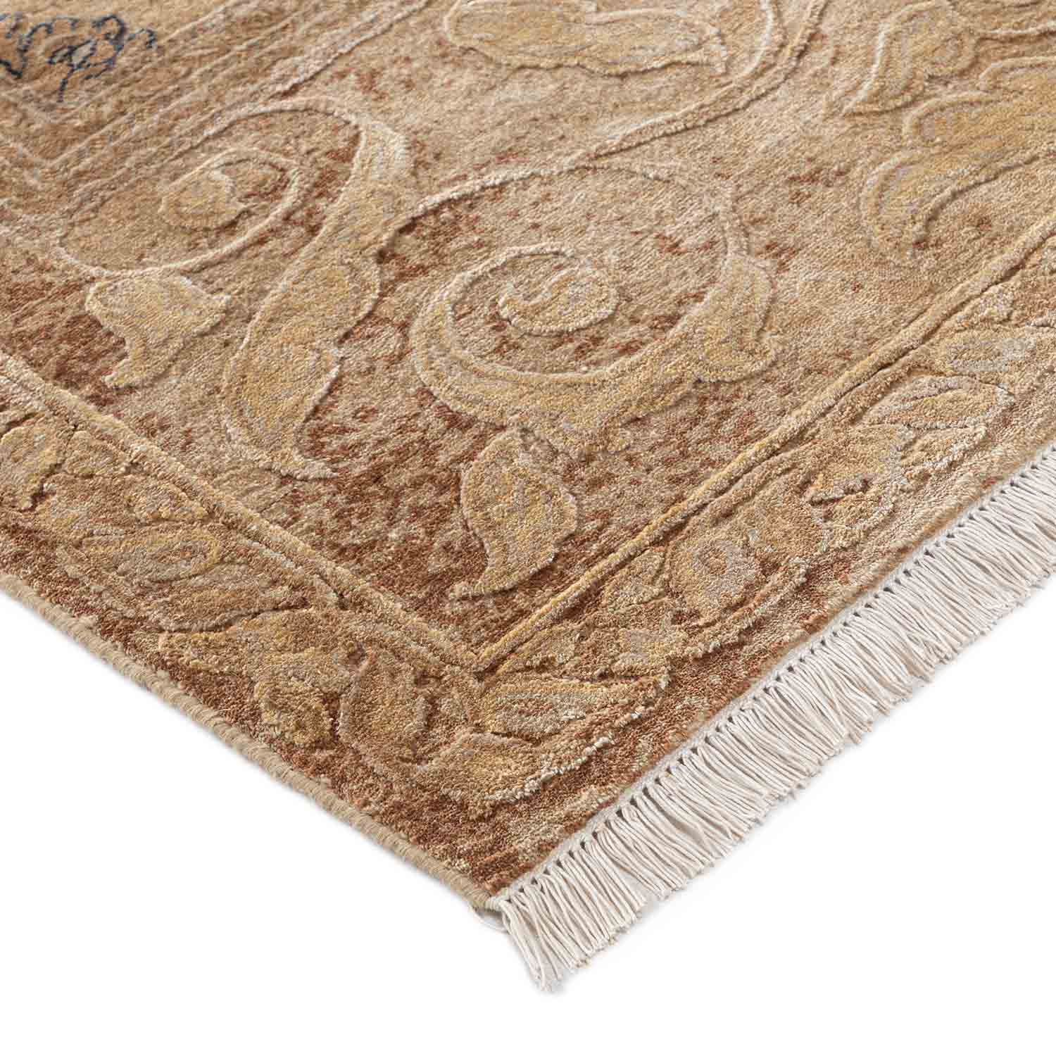 Vann-V Hand Knotted Silk Rug By Anju Modi