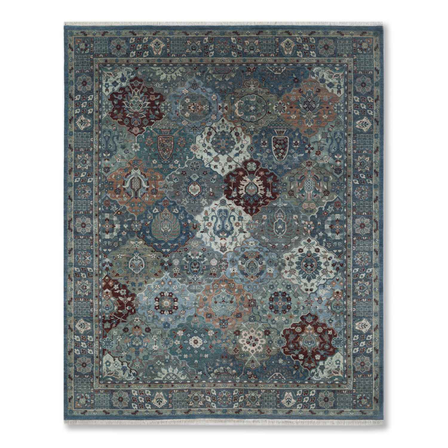 Darbari Hand Knotted Woollen And Silk Rug