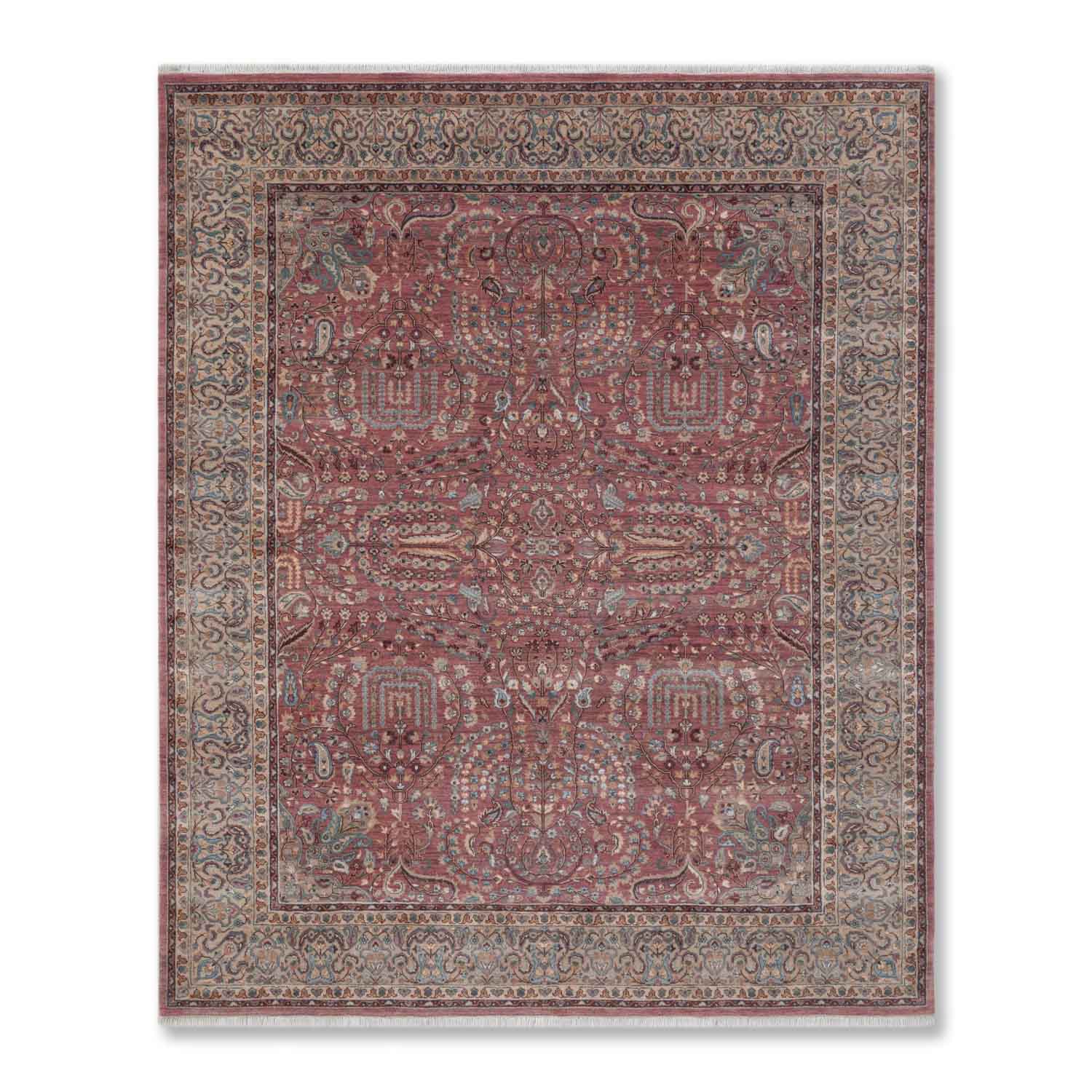 Raas Hand Knotted Woollen And Silk Rug