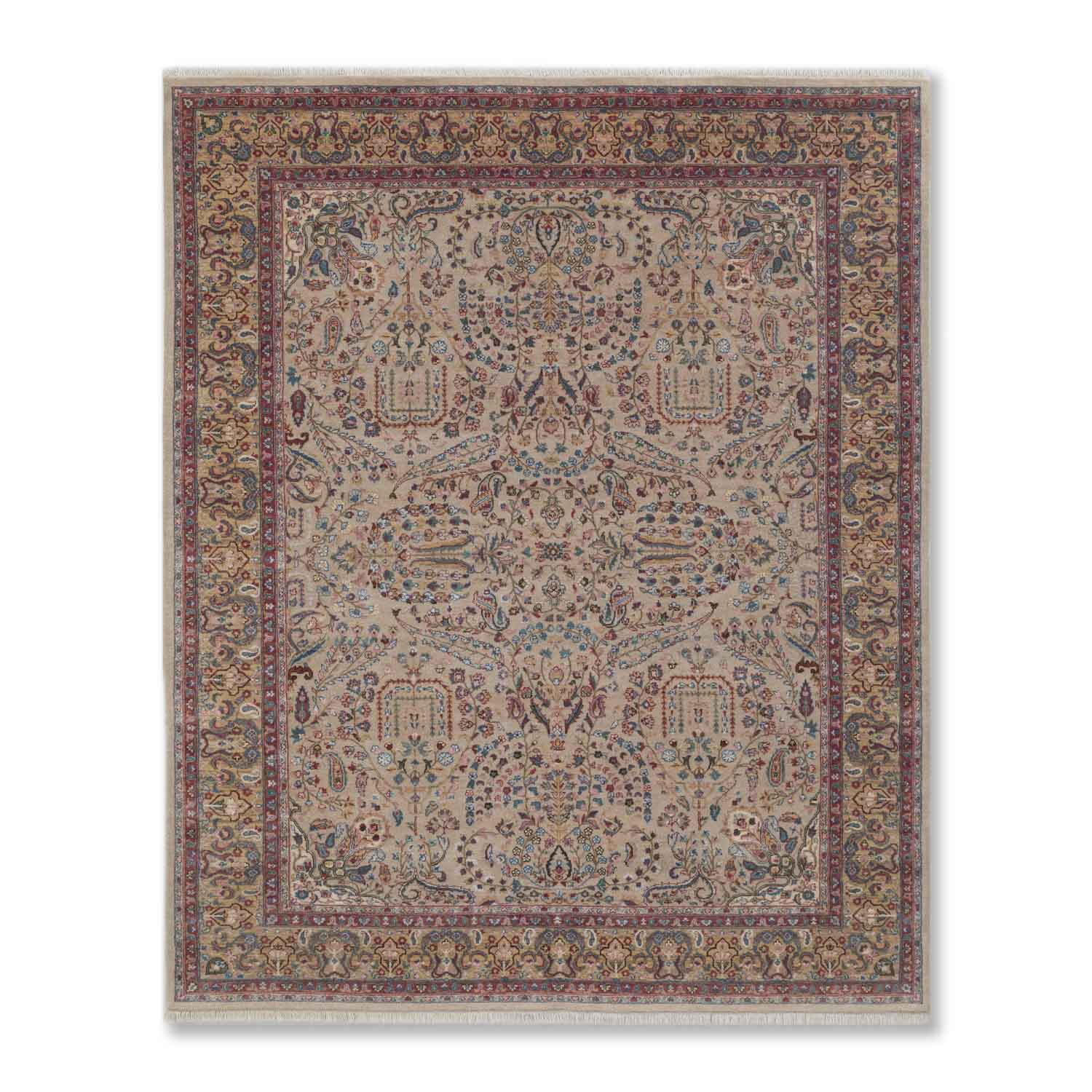 Kalyani Hand Knotted Woollen And Silk Rug