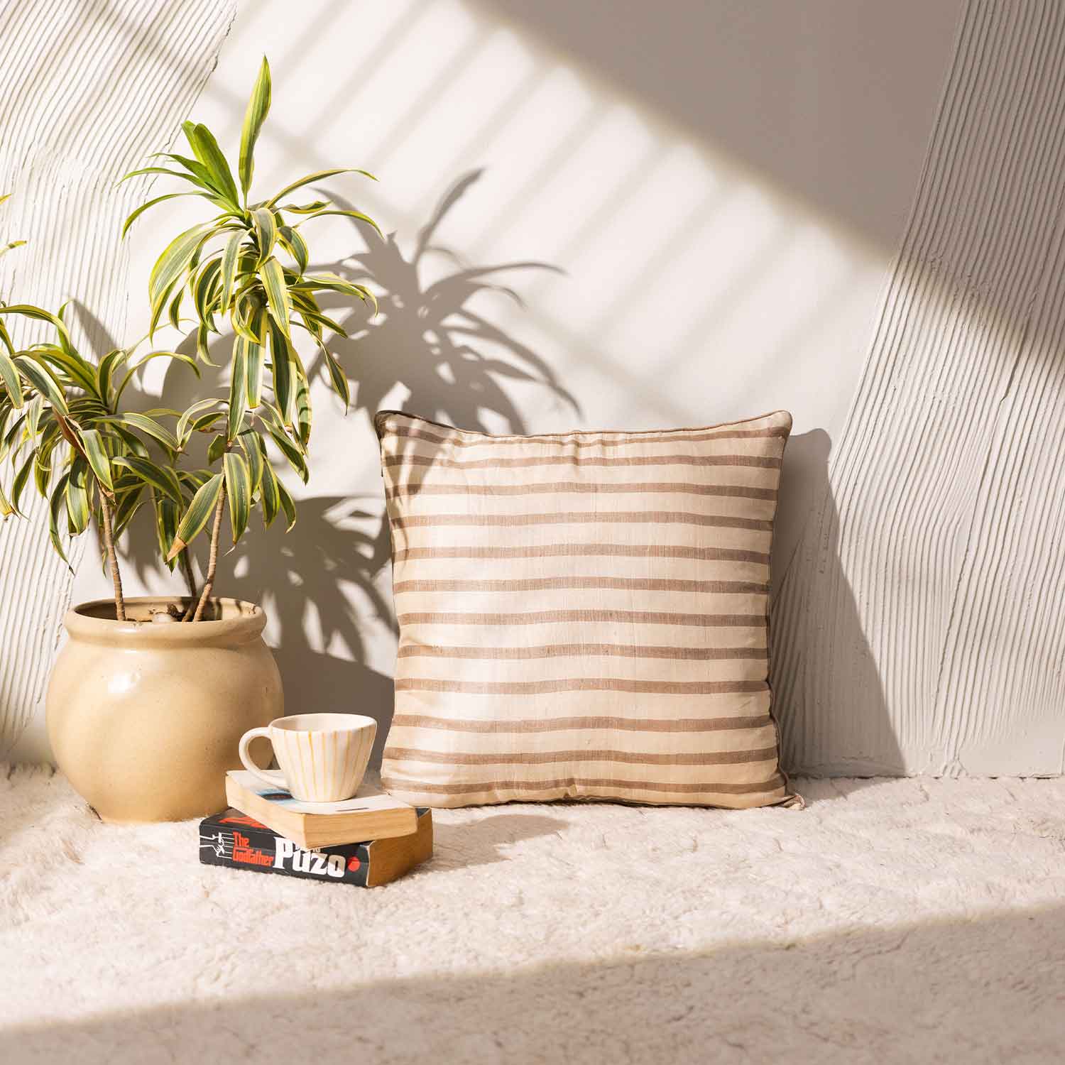 Noor Silk block printed Cushion Cover