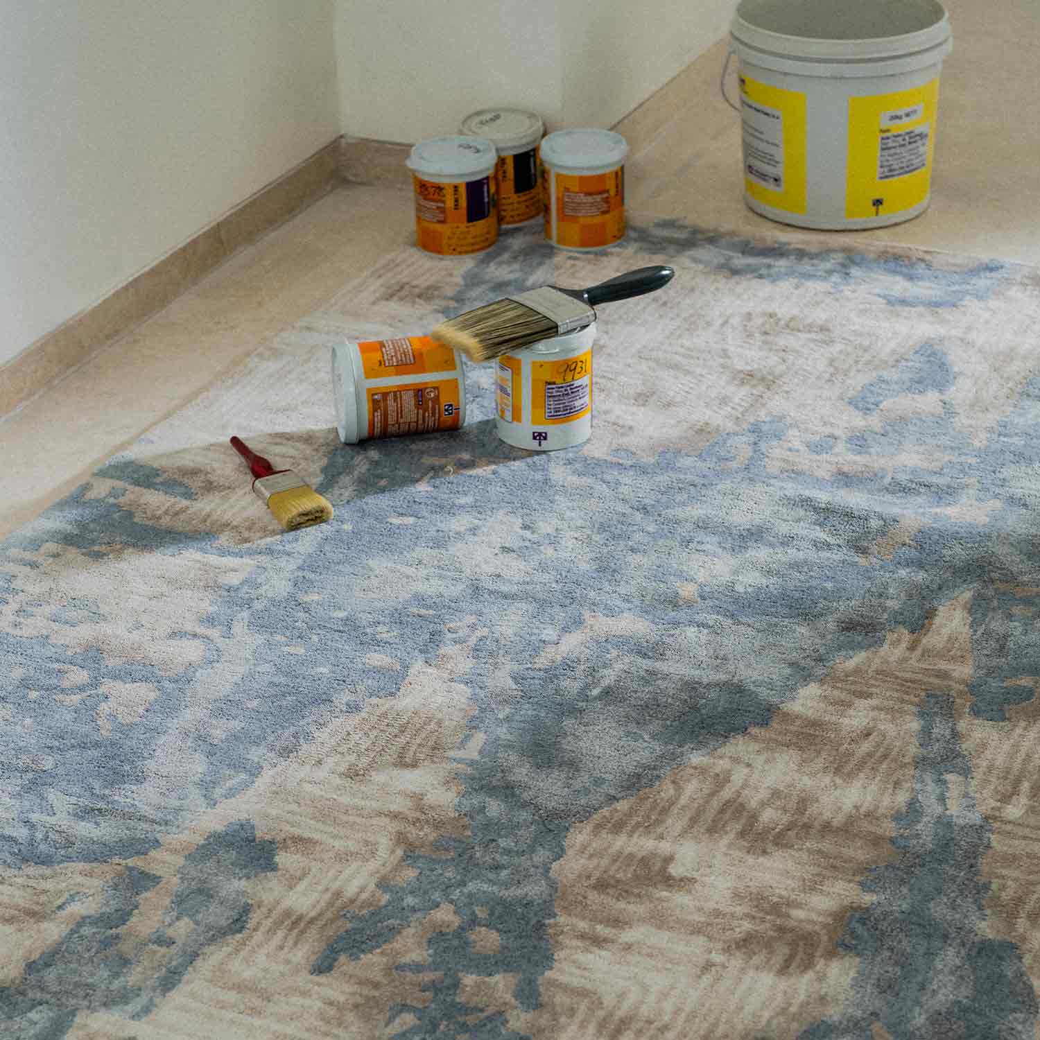 Inklet Hand Tufted Woollen And Viscose Rug