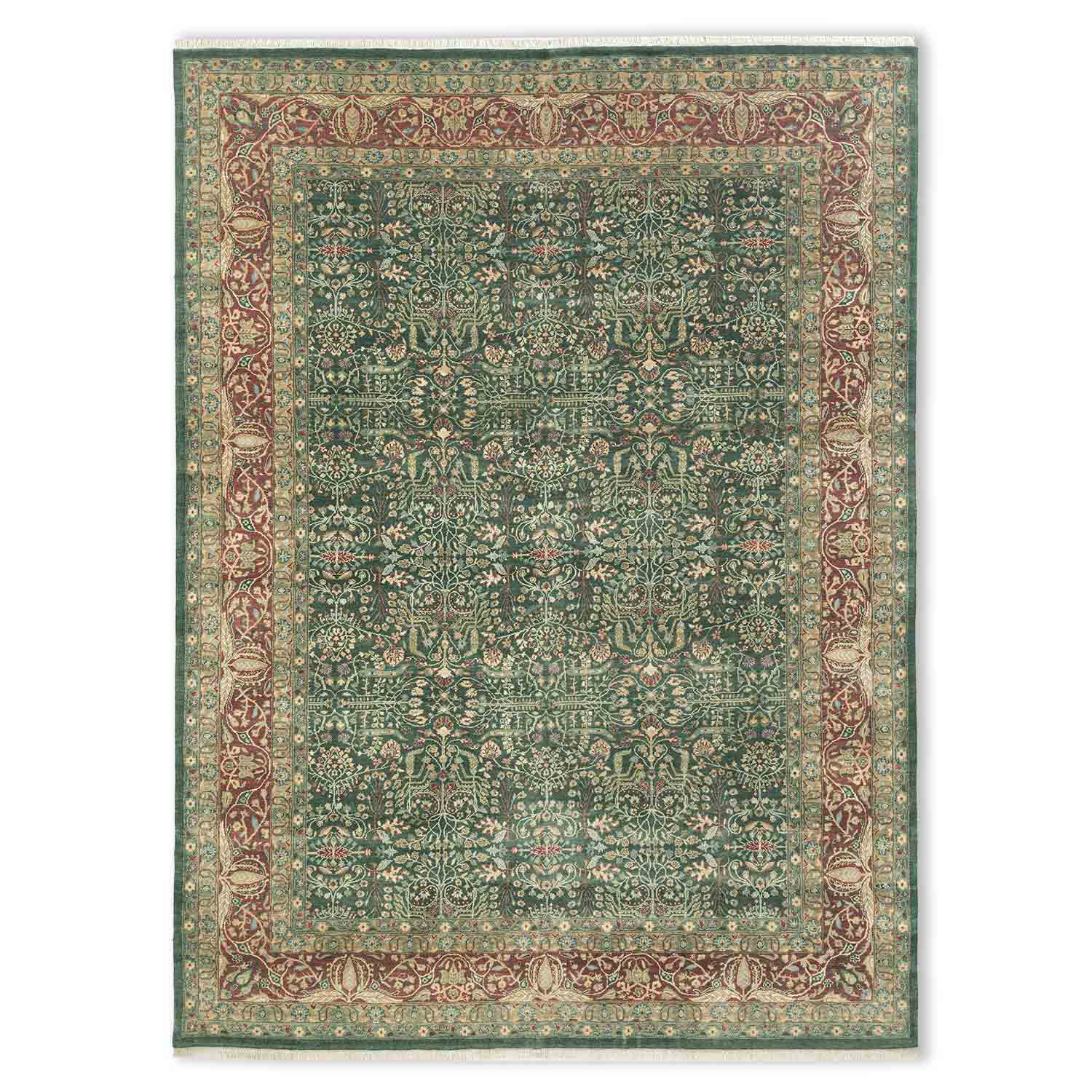 Mohanam Hand Knotted Woollen And Silk Rug