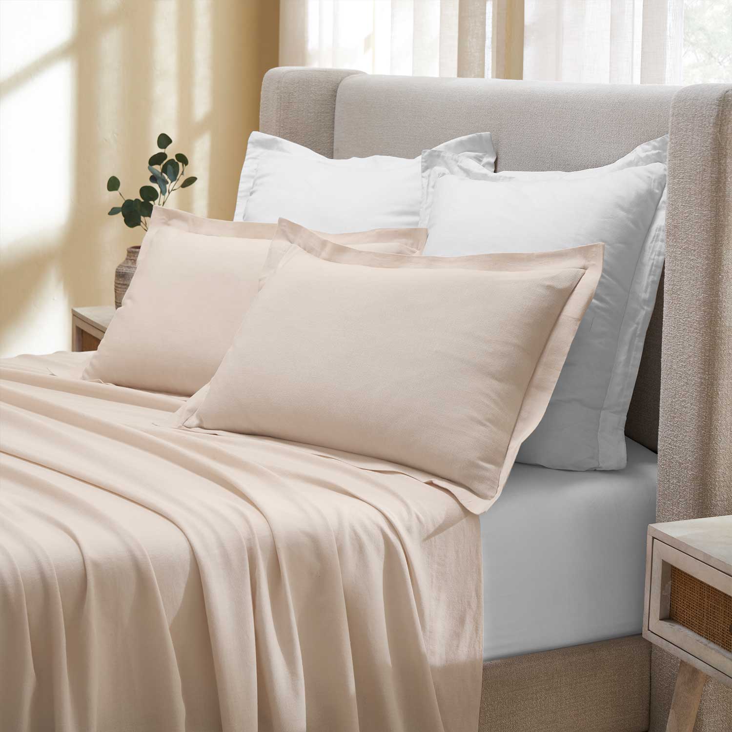 Peony Linen Bedsheet Set