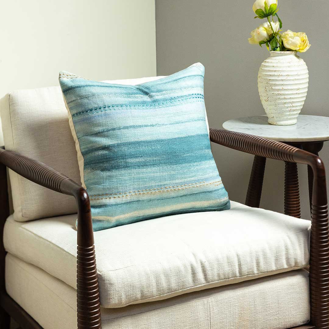 Serenity Digital Printed Cotton Cushion Cover
