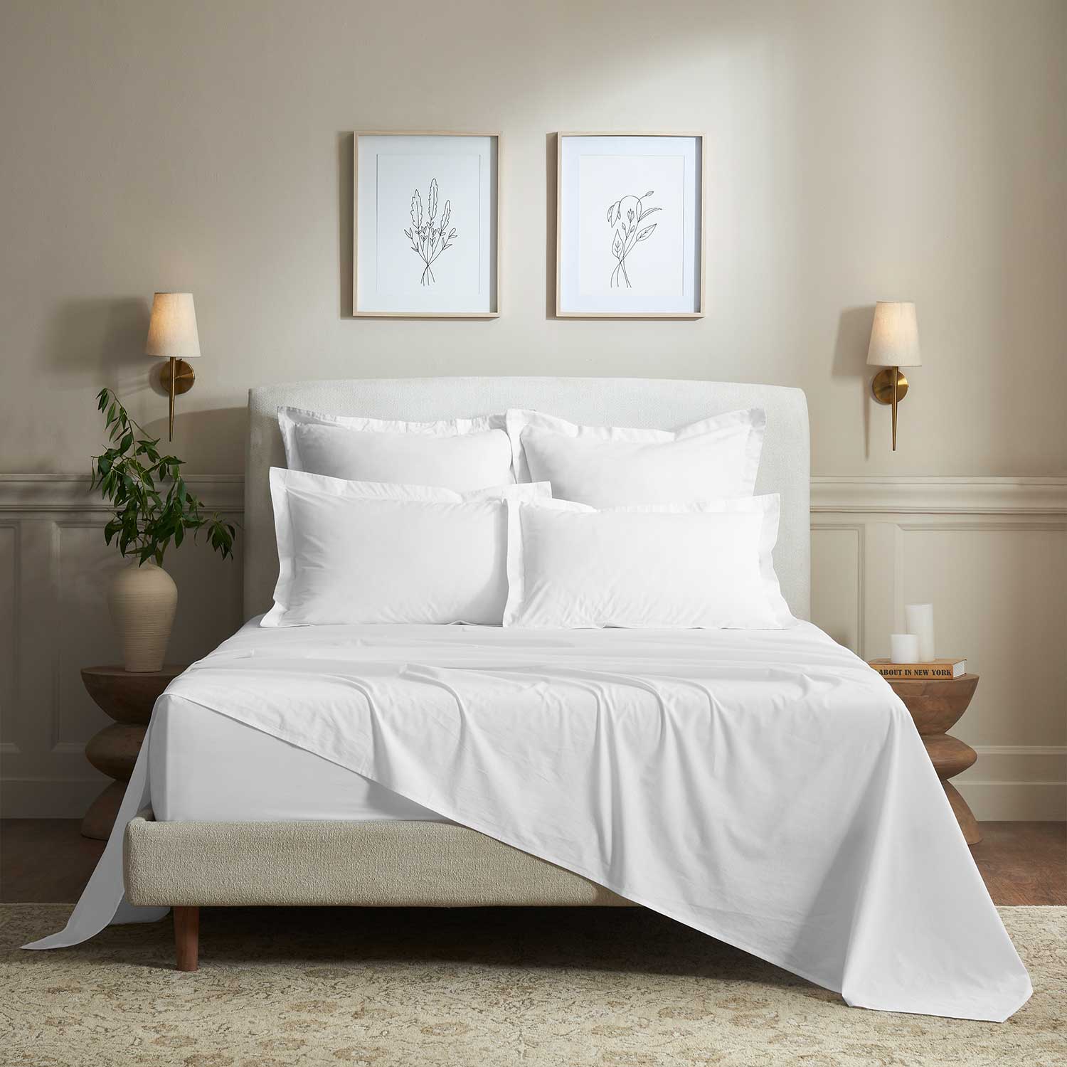 Zinia Cotton Percale Bedsheet Set