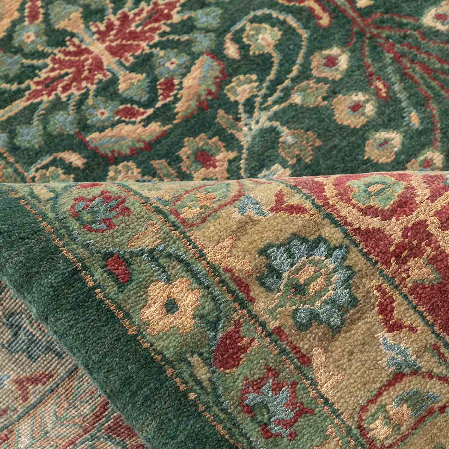 Mohanam Hand Knotted Woollen And Silk Rug