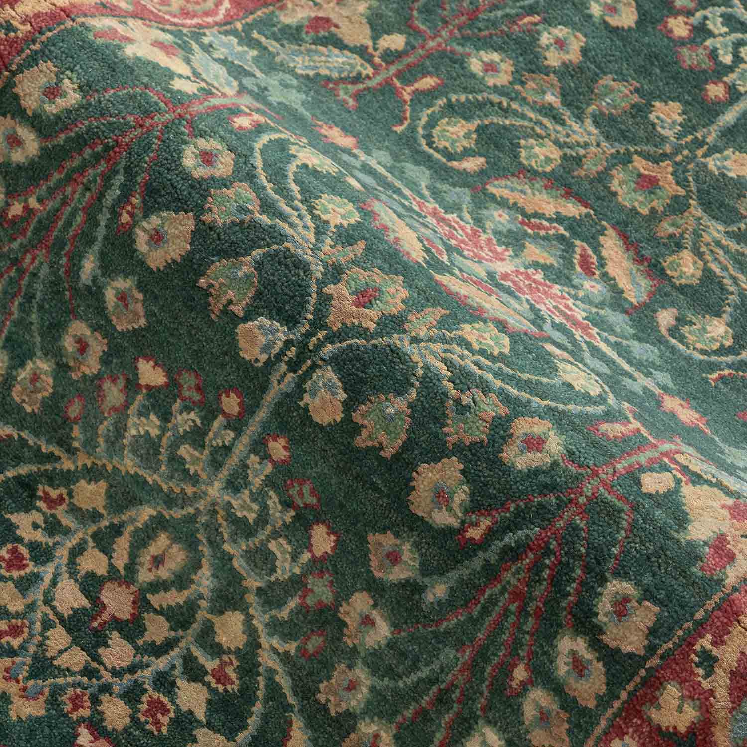 Mohanam Hand Knotted Woollen And Silk Rug