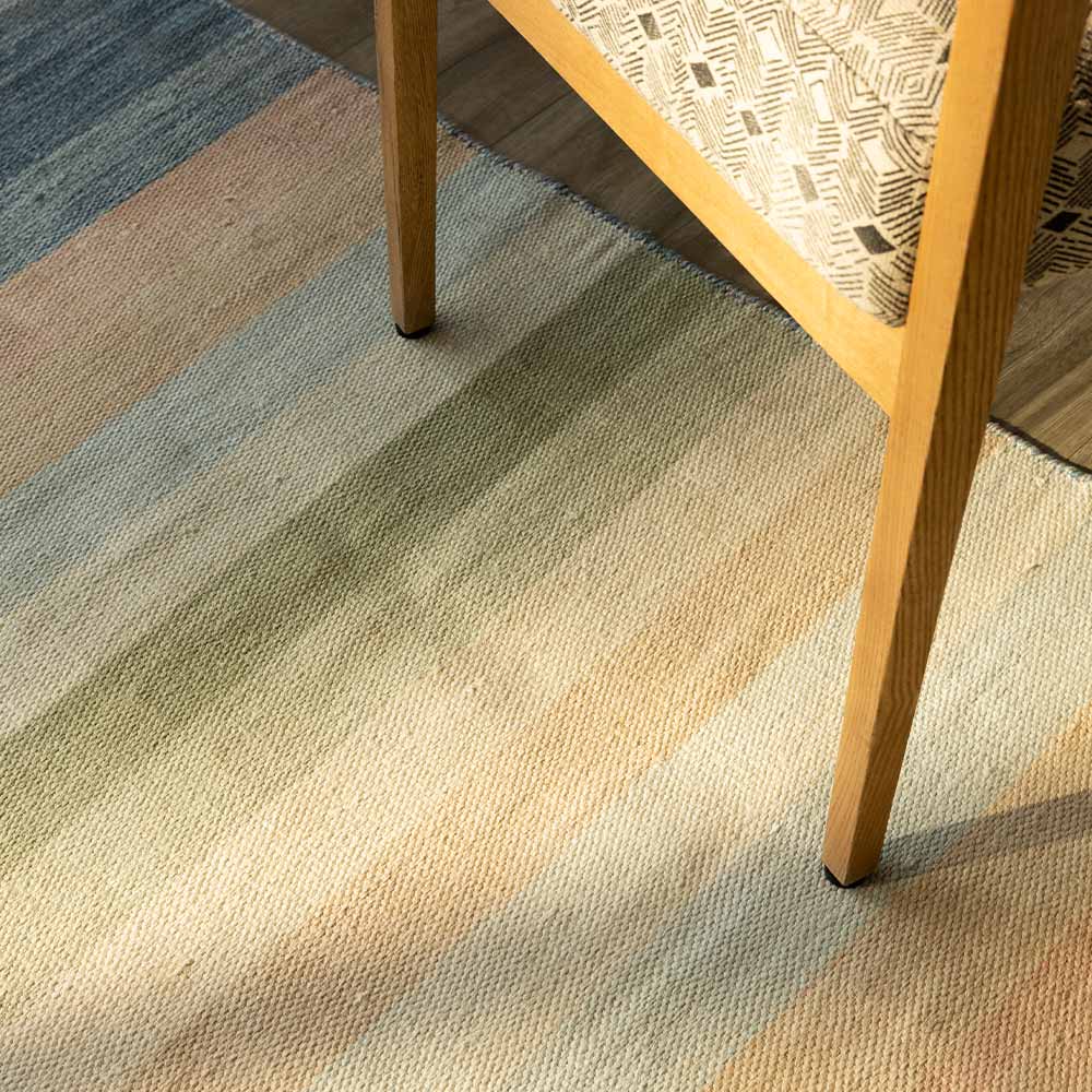 Strape Hand Woven Linen Dhurrie