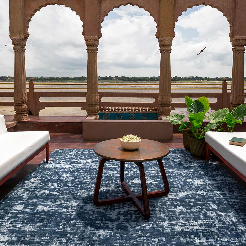 Gyatso Hand Knotted Woollen and Viscose Rug