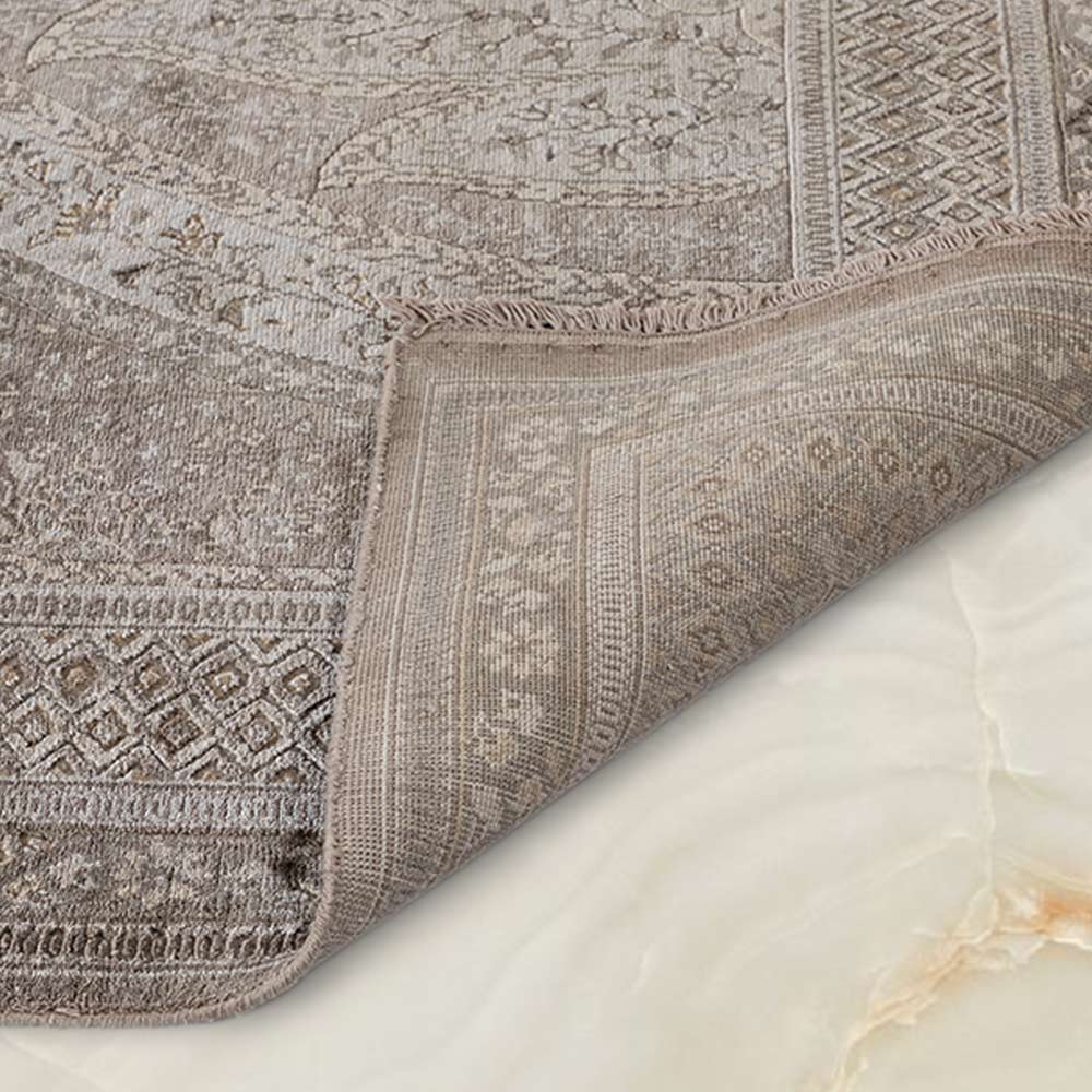 Tabeer Hand Knotted Silk and Woollen Rug By JJ Valaya