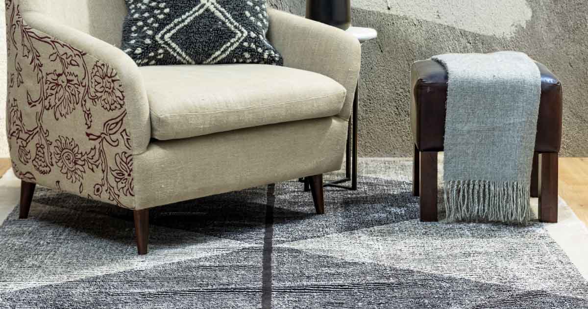 Incorporating Monochrome Rugs & cushions into Various Room Styles