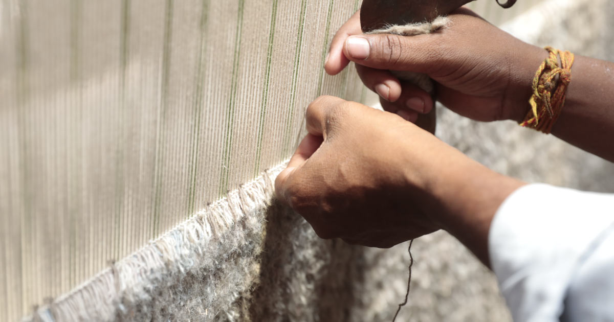 The Journey of a handmade carpet- Obeetee rug making