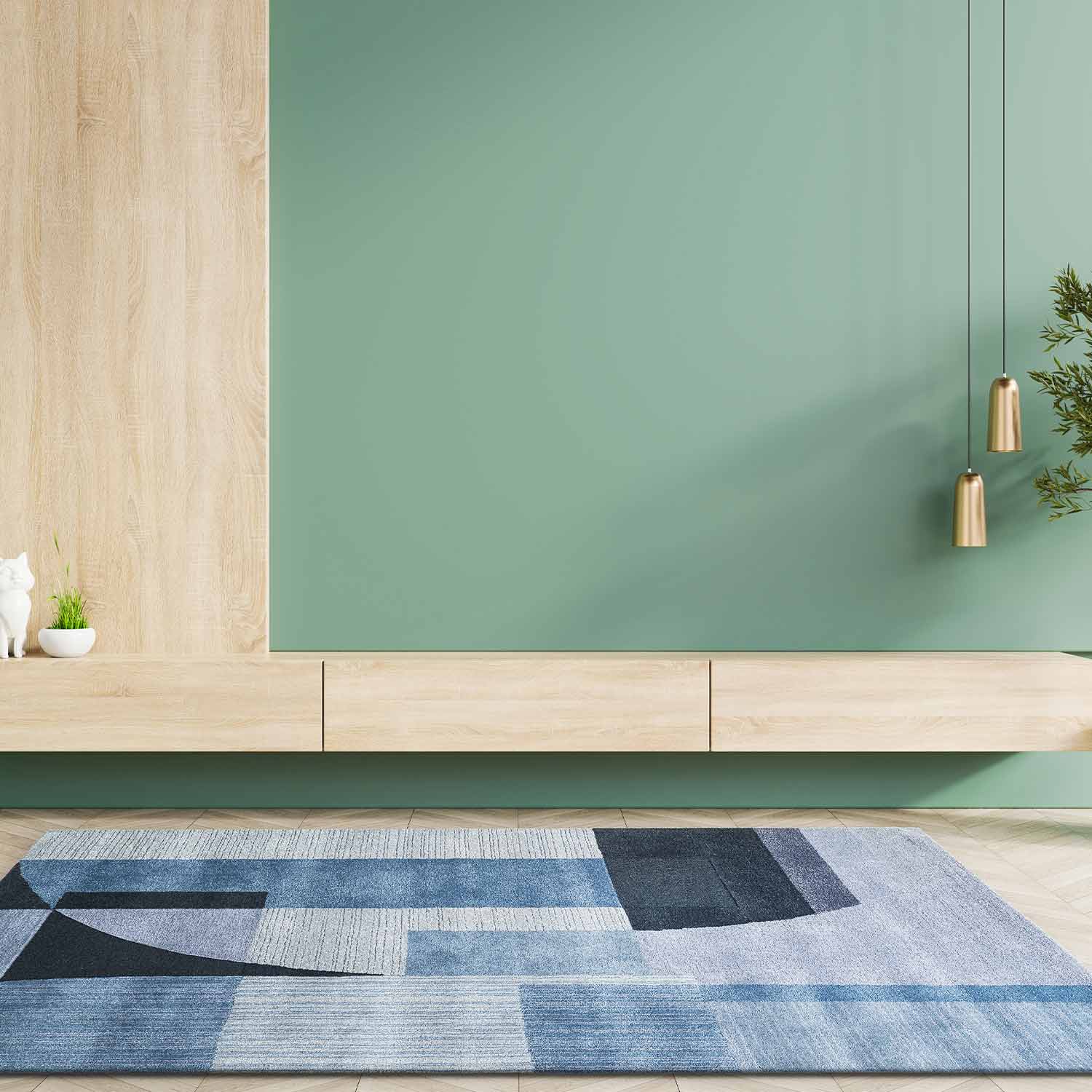 Ammon Hand Tufted Woollen And Viscose Rug