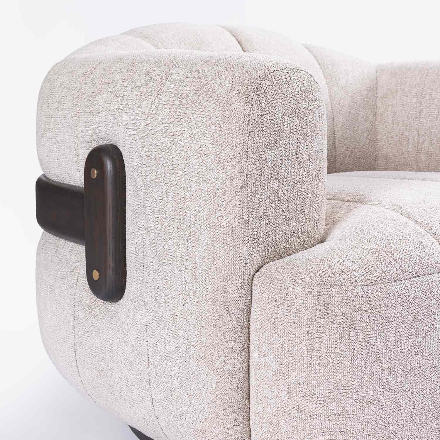 Maro Swivel Armchair- Sand