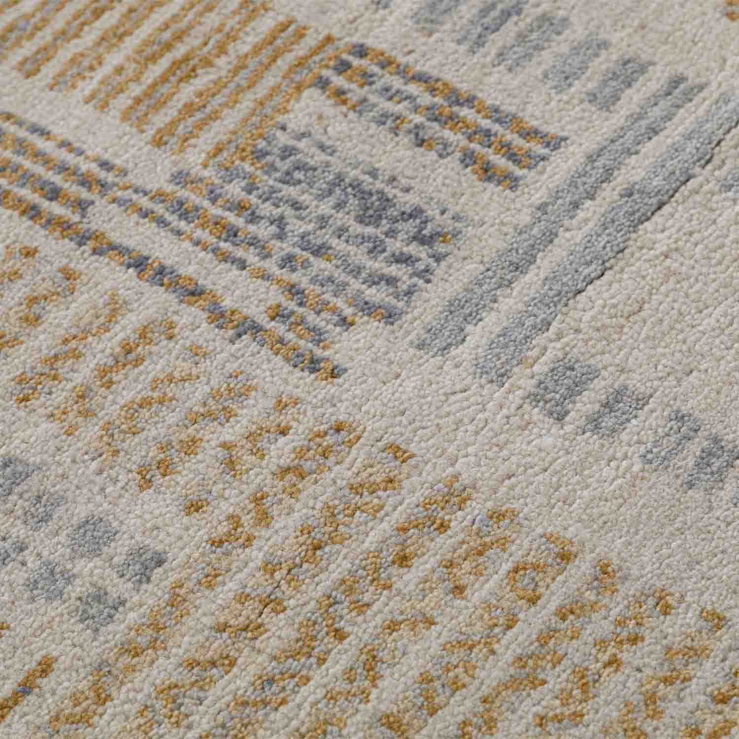 Pewter Hand knotted Woollen Rug