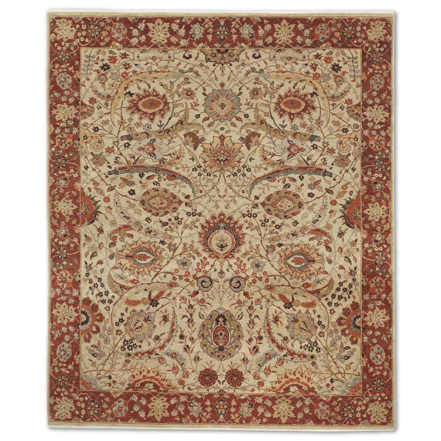 Sicklee Leaf Hand Knotted Woollen Rug
