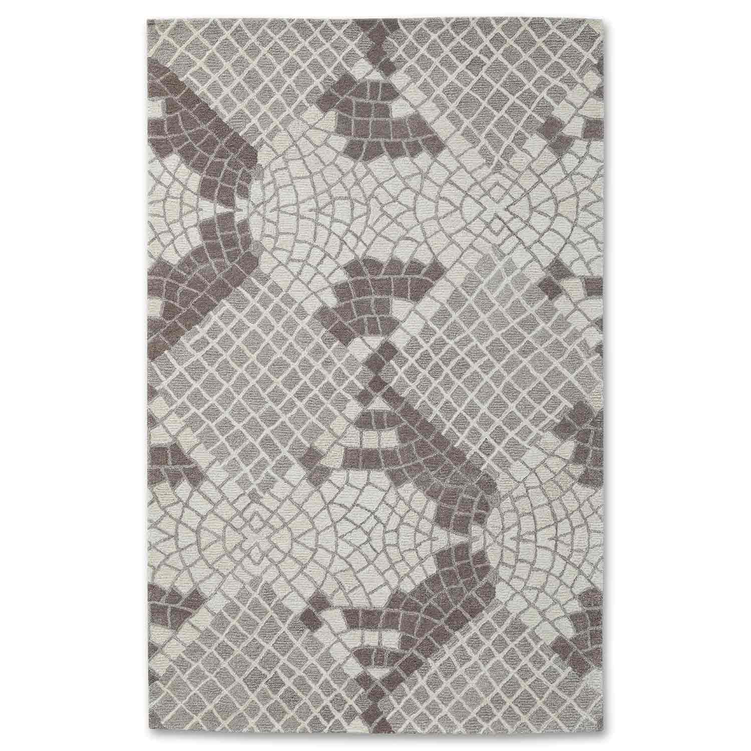 Mezzapica Handtufted Woollen And Viscose Rug By Mariella Ienna