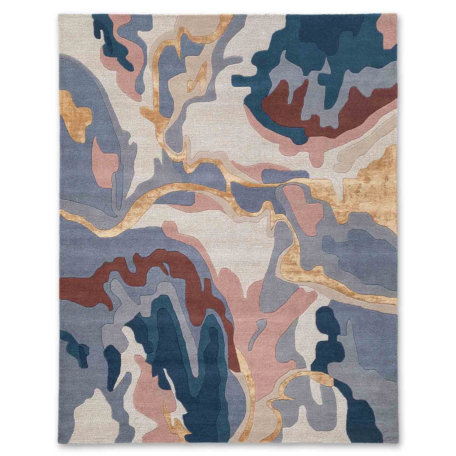 Fluxo Hand Tufted Woollen And Viscose Rug