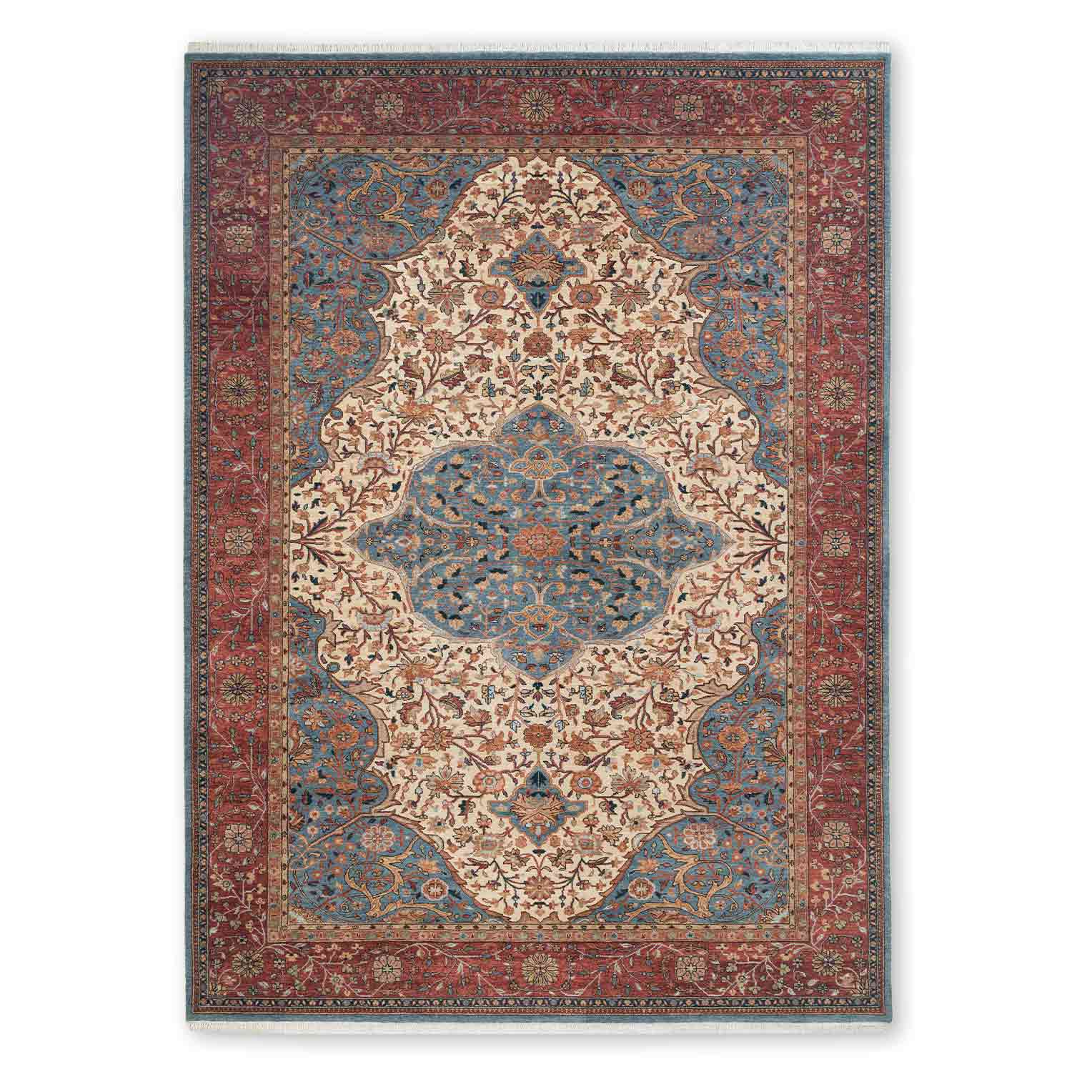Mohtashem Hand Knotted  Woollen Rug