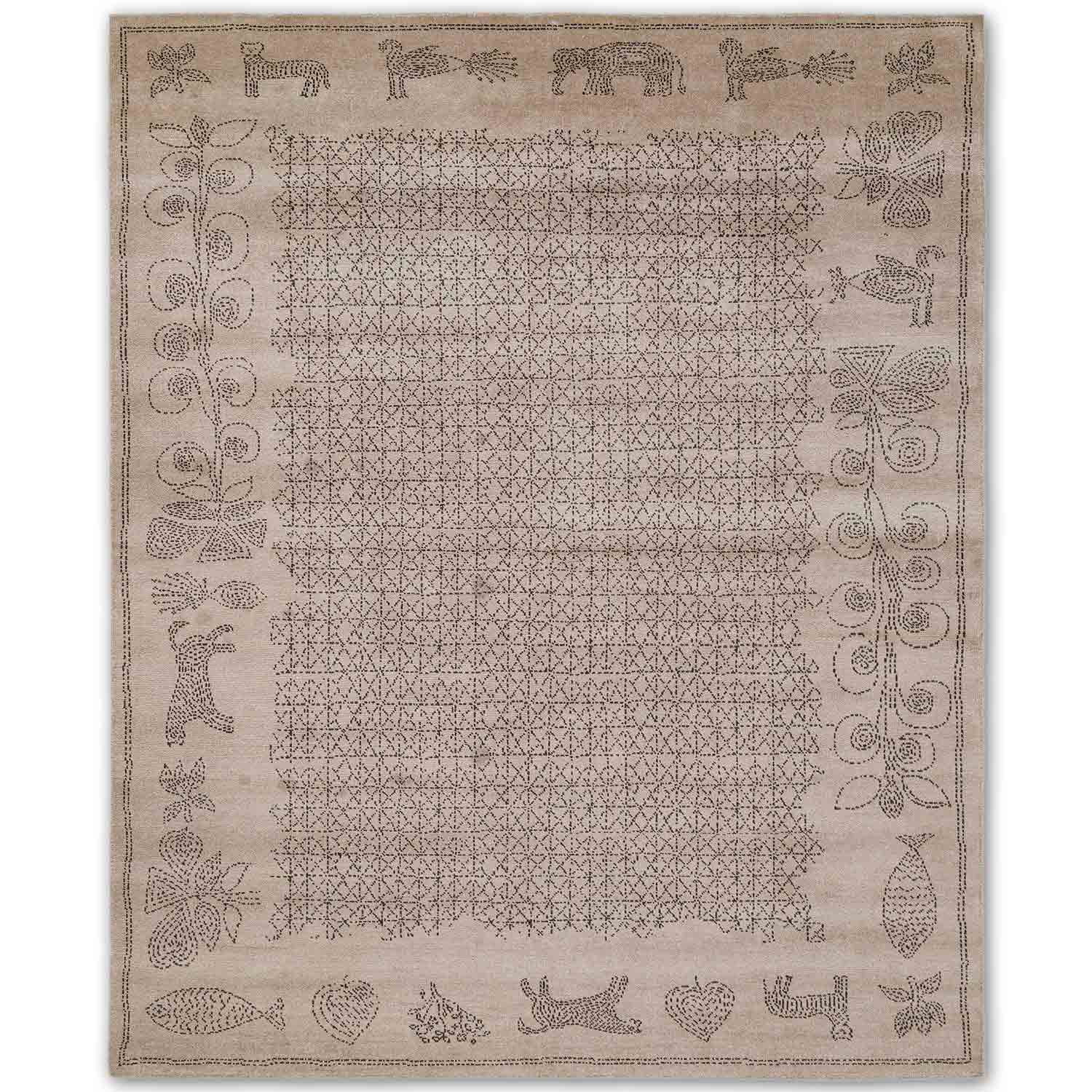 Matsayalata Hand Knotted Woollen Rug by Abraham & Thakore