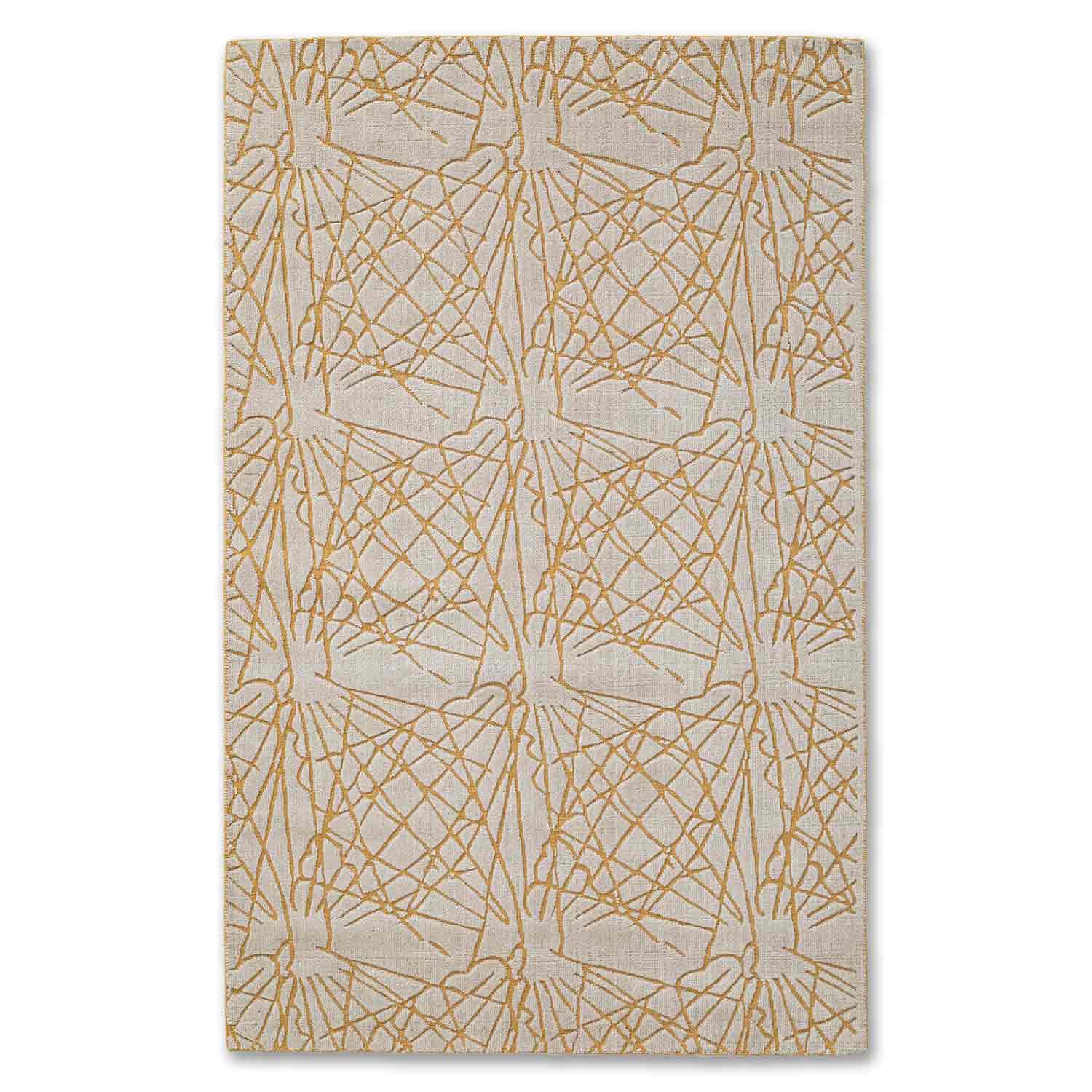 Papari Double Back Handloom Woollen And Viscose Rug By Mariella Ienna