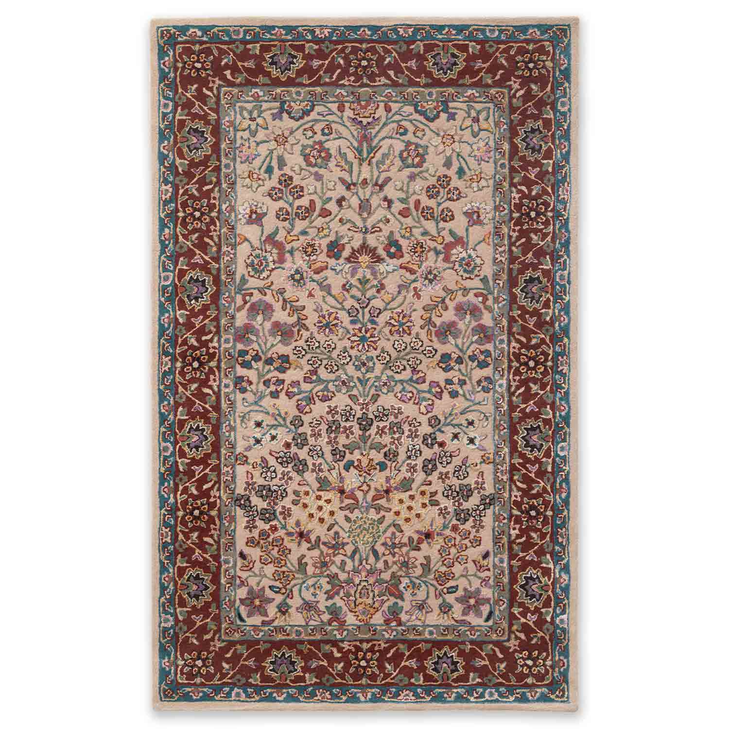 Yasmeen Hand Tufted Woollen And Viscose Rug