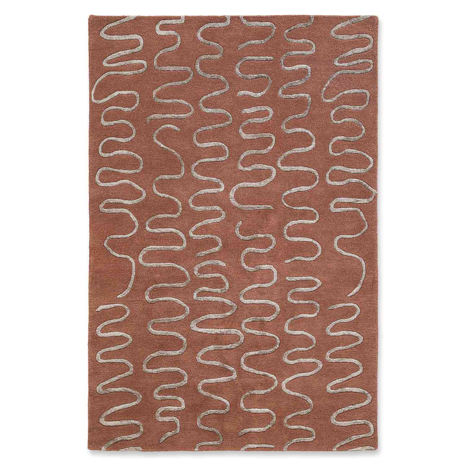 Roux Hand Tufted Woollen And Viscose Rug